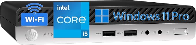 HP Mini PC, Intel Core i5-9500T, 16GB DDR4 RAM, 512GB SSD, 2X DisplayPort | Ultra-Mini Design Desktop Computer, Idea for Web Browsing, Video Editing & Coding, Keyboard & Mouse Included, Windows 11 Pro