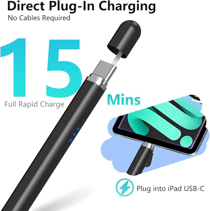 iPad Pencil 1st Generation for iPad, Stylus Pen for Pencil 2nd Generation