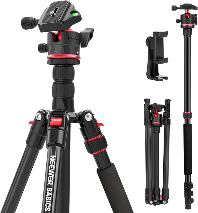 NEEWER Basics 72" / 182 cm Travel Tripod Monopod