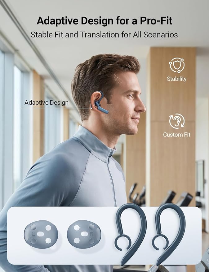 Timekettle W4 Translation Earbuds, Bone-Voiceprint Sensor