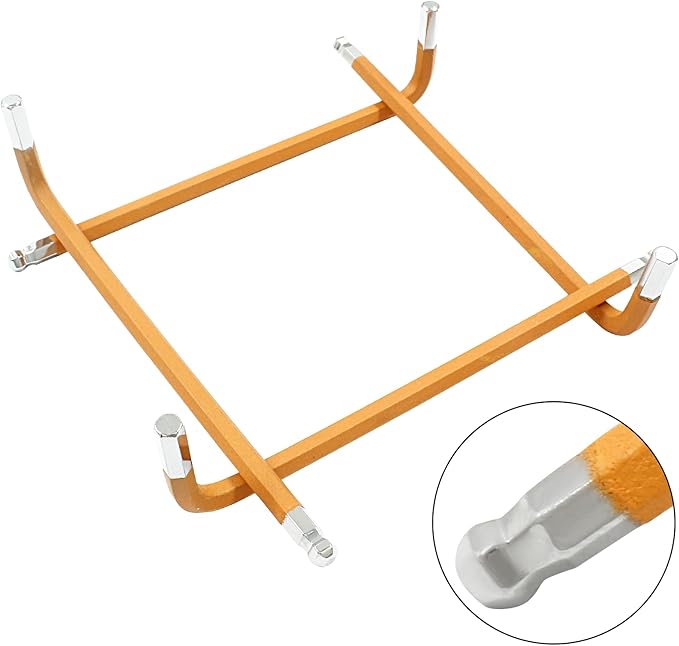 5mm Orange Ball End Allen Wrench Set, 25 Angle, 4pcs