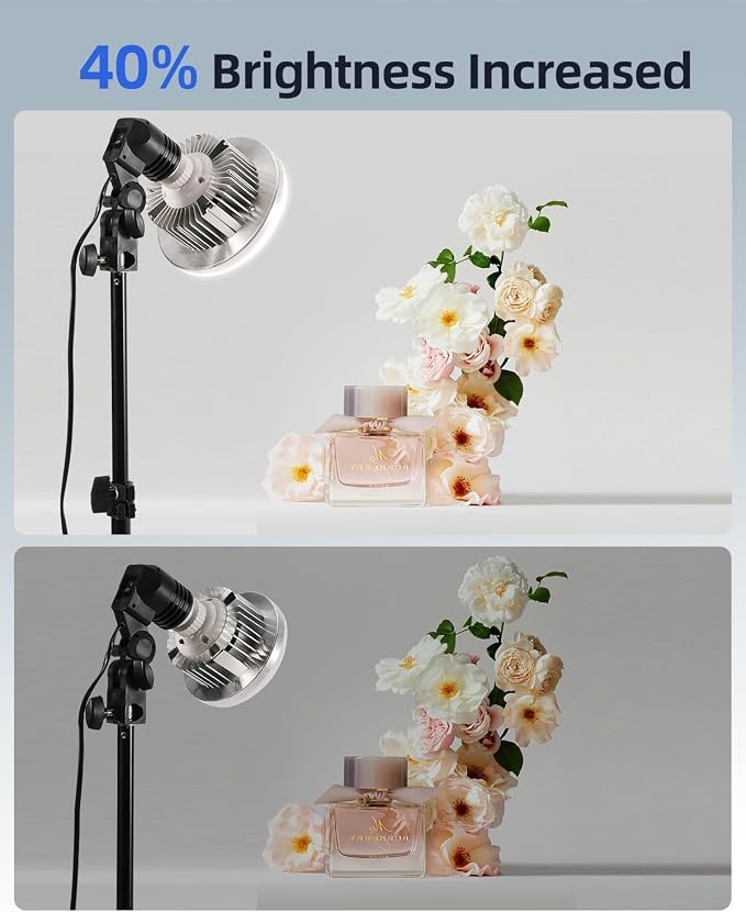 Skytex Softbox Lighting Kit 16x16in Soft Box 2Pack Upgrade 135W 2700-6400K