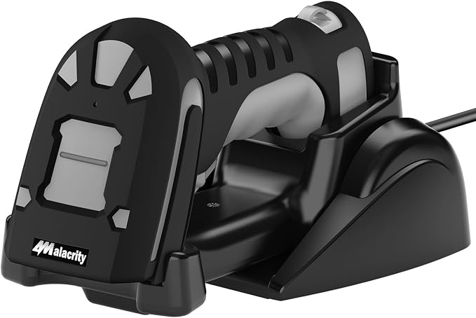 Alacrity Long Distance 1D 2D Industrial Barcode Scanner, Wireless Charging