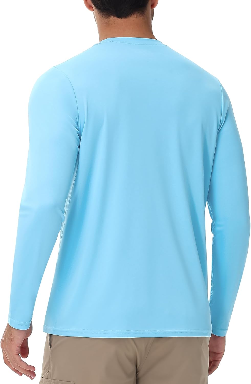 Runhit Men's UPF 50+ Sun Protection Shirt - Lightweight Long Sleeve UV Swim & Hiking Rash Guard