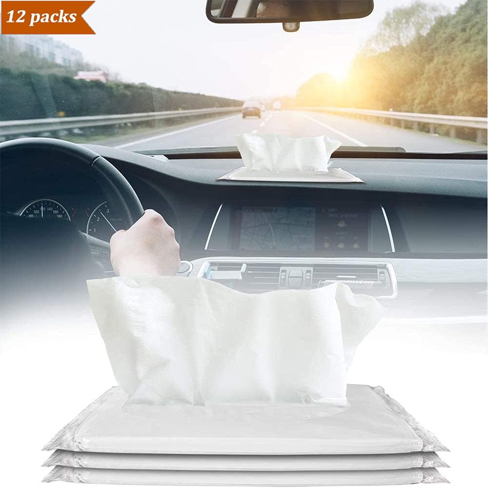 Car Facial Tissue Refill for Car Visor Holder, 3-Ply Soft 360 Sheets