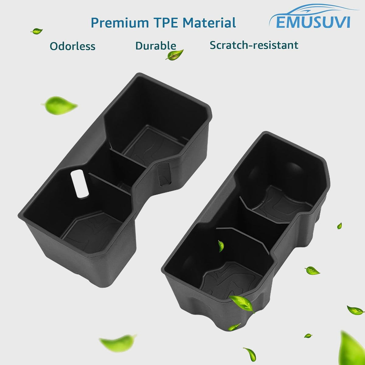 Center Console Cup Holder Inset for Toyota Tacoma Gen 4th 2026 2025 2024 Interior Accessories Front & Rear Car Drink Holder Organizer Protector(2PCS)