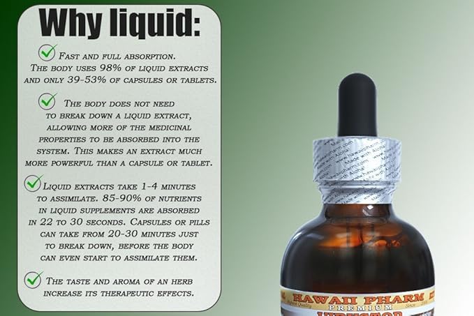 Alkanet Alcohol-Free Liquid Extract, Alkanet (Alkanna Tinctoria) Dried Root Glycerite Hawaii Pharm Natural Herbal Supplement 4x4 oz