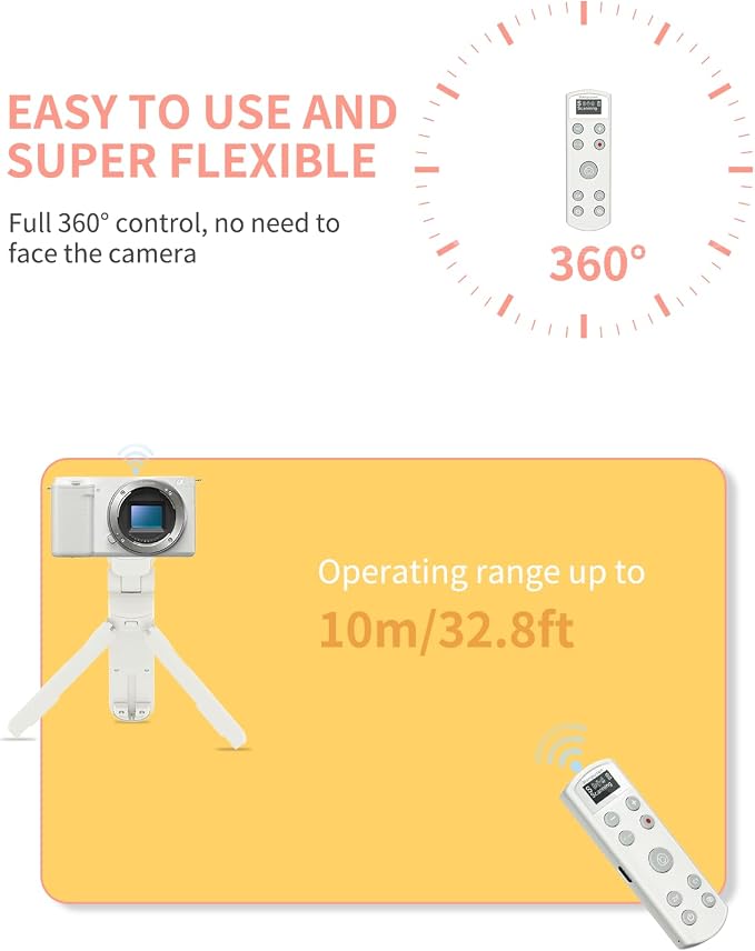 Hanpusen Rechargeable Camera Remote Control