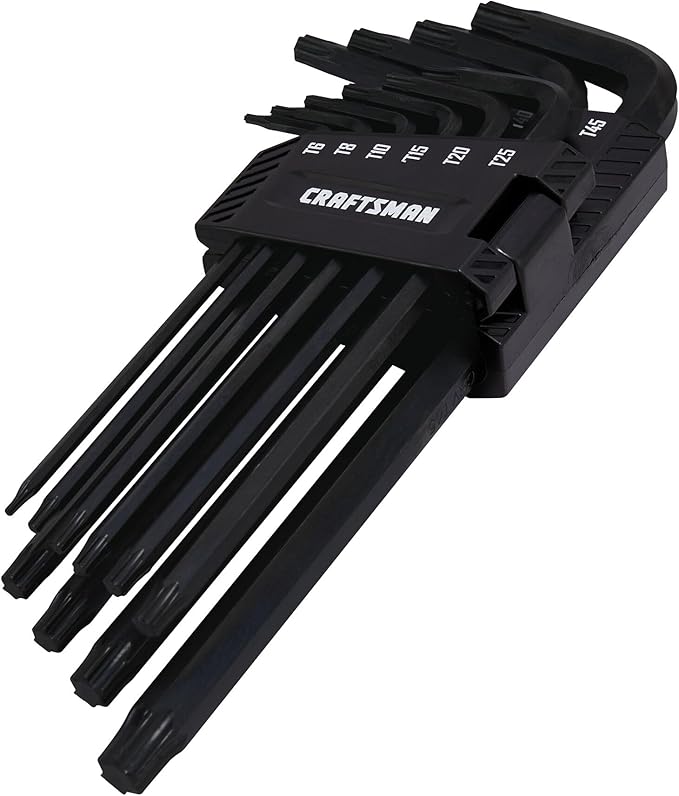 CRAFTSMAN Hex Key Allen Wrench Set with Ball-End, Torx, 10 Piece (CMHT26031)