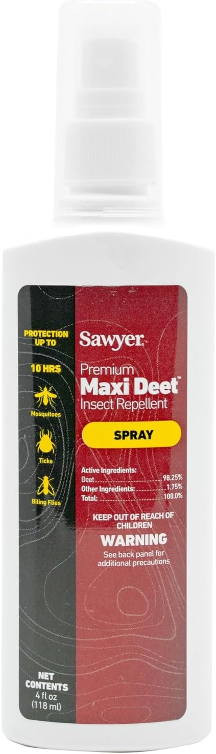 Sawyer Products Premium Maxi DEET Insect Repellent - Long-Lasting Protection Against Bugs