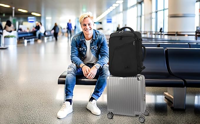 MATEIN Mens Travel Backpack, 27L Lightweight Carry on Backpack