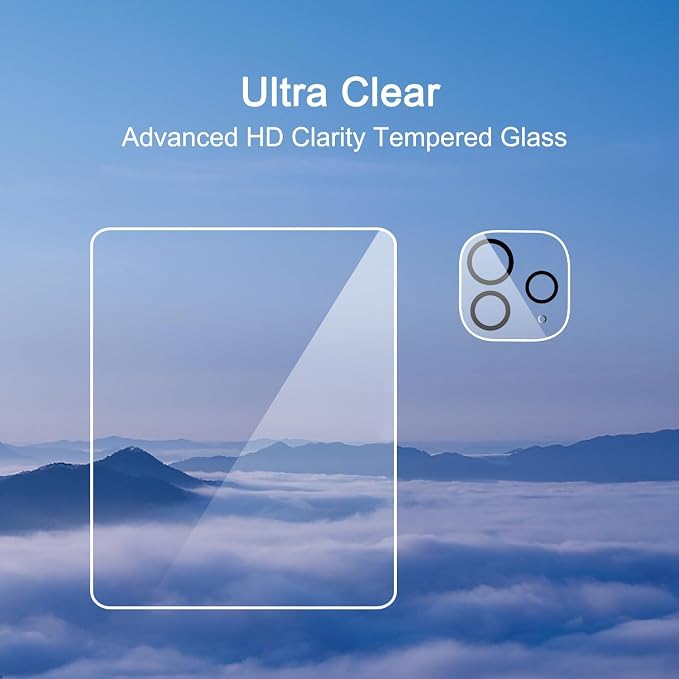 Ailun 2 Pack Screen Protector for iPad Pro 13 Inch 2025/2024 + 2 Pack Camera