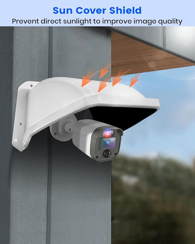 Universal Security Camera Sun Rain Cover Shield, ABS Plastic Protective Proof