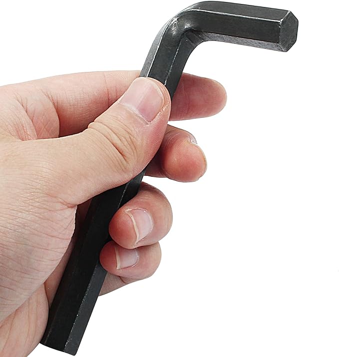 Biaungdo 2 Pcs Black 12mm Hex Key Wrench, Small Allen key Wrench, L Shaped Hexagon Hex Key Spanner Set Hexagon Head Replacement Repairing Tool for Repairing Bike, Furniture
