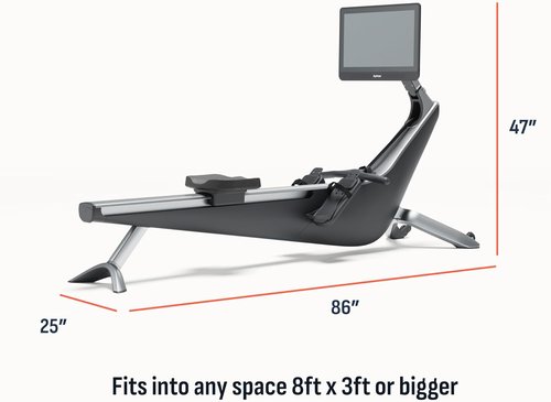 Hydrow Origin Rowing Machine - Immersive 22" HD Rotating Screen for At-Home Workouts | Stows Upright