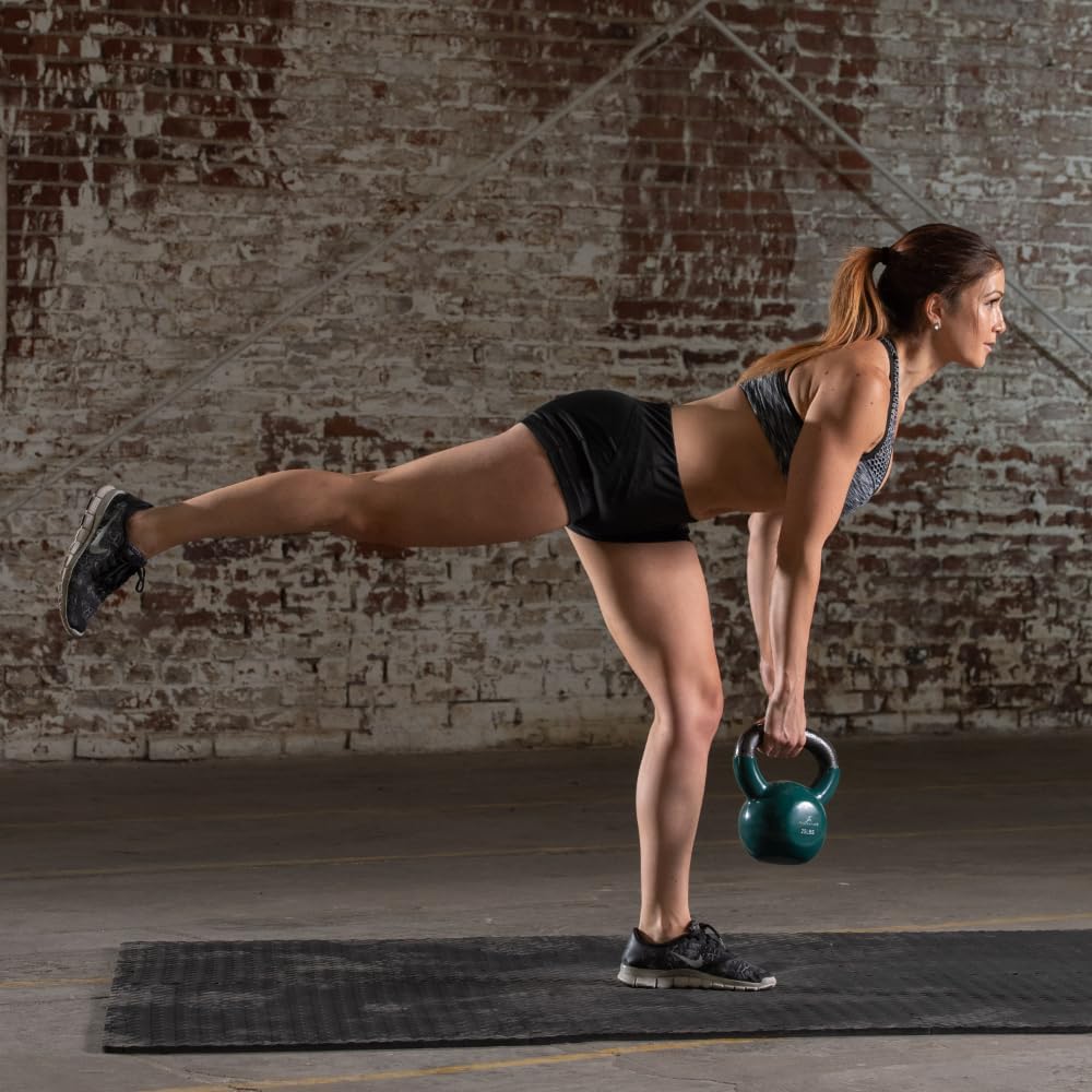 ProsourceFit Kettlebells - Vinyl Coated Cast Iron for Full Body Fitness | Durable & Stylish Design