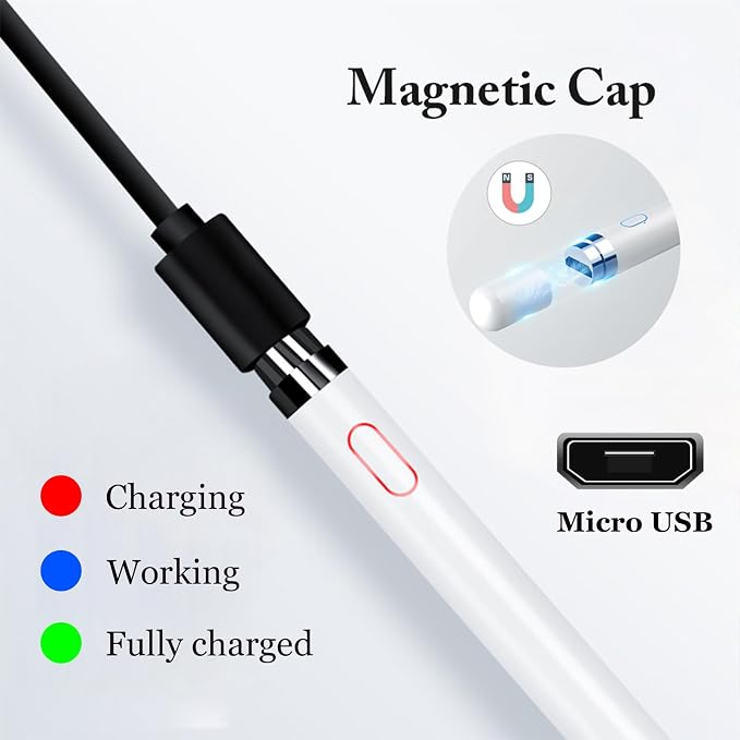 Stylus Pen for Touchscreen, Rechargeable Universal iPad Pen for Tablet