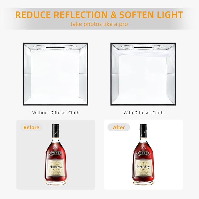 Lightdow 12"x12"x12" Photo Studio Light Box Photography