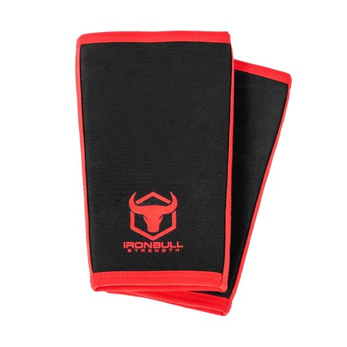 Iron Bull Strength Knee Sleeves for Powerlifting (7mm) - Weightlifting Knee Compression Sleeve for Squats - Knee Brace Support for Gym, Workout, Fitness (Large)
