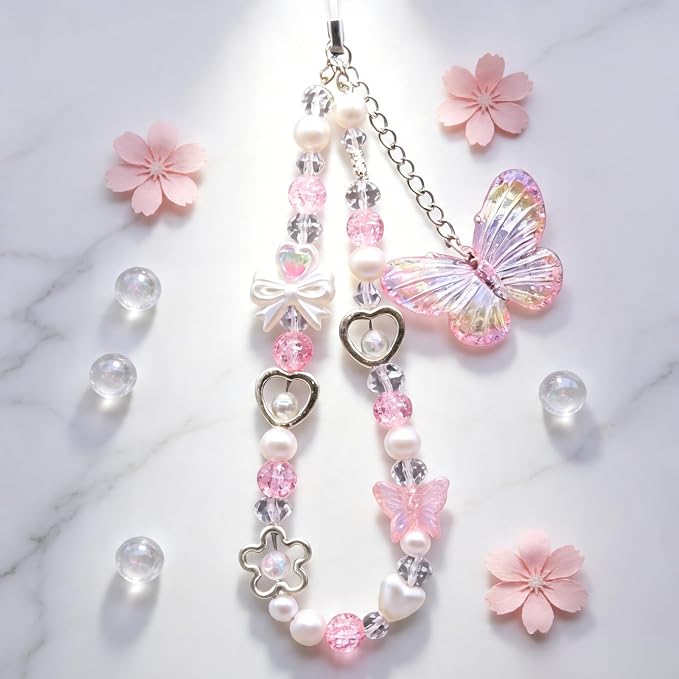 Beaded Camera Wrist Strap Cute Digital Camera Charm Lanyard, Phone Wristlet