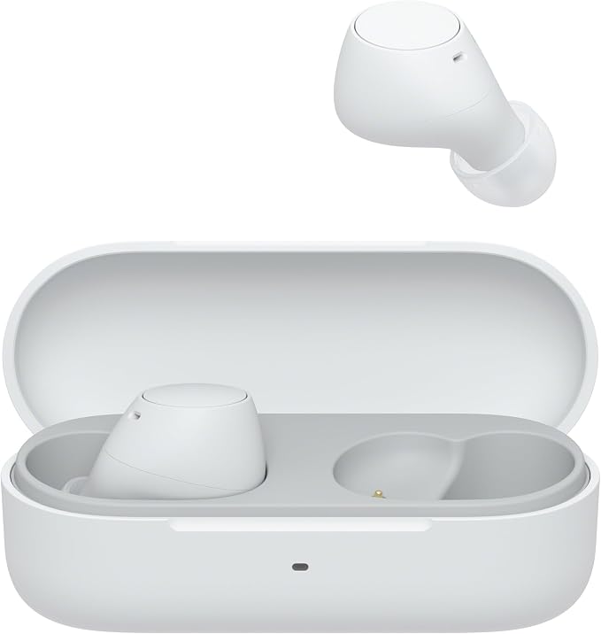 Sony WF-C510 Truly Wireless Bluetooth Earbud Headphones, White | Comfortable & Compact Fit, Up to 22 Hours of Battery, Multipoint Connection, Ambient Sound Mode. IPX4 Water Resistant
