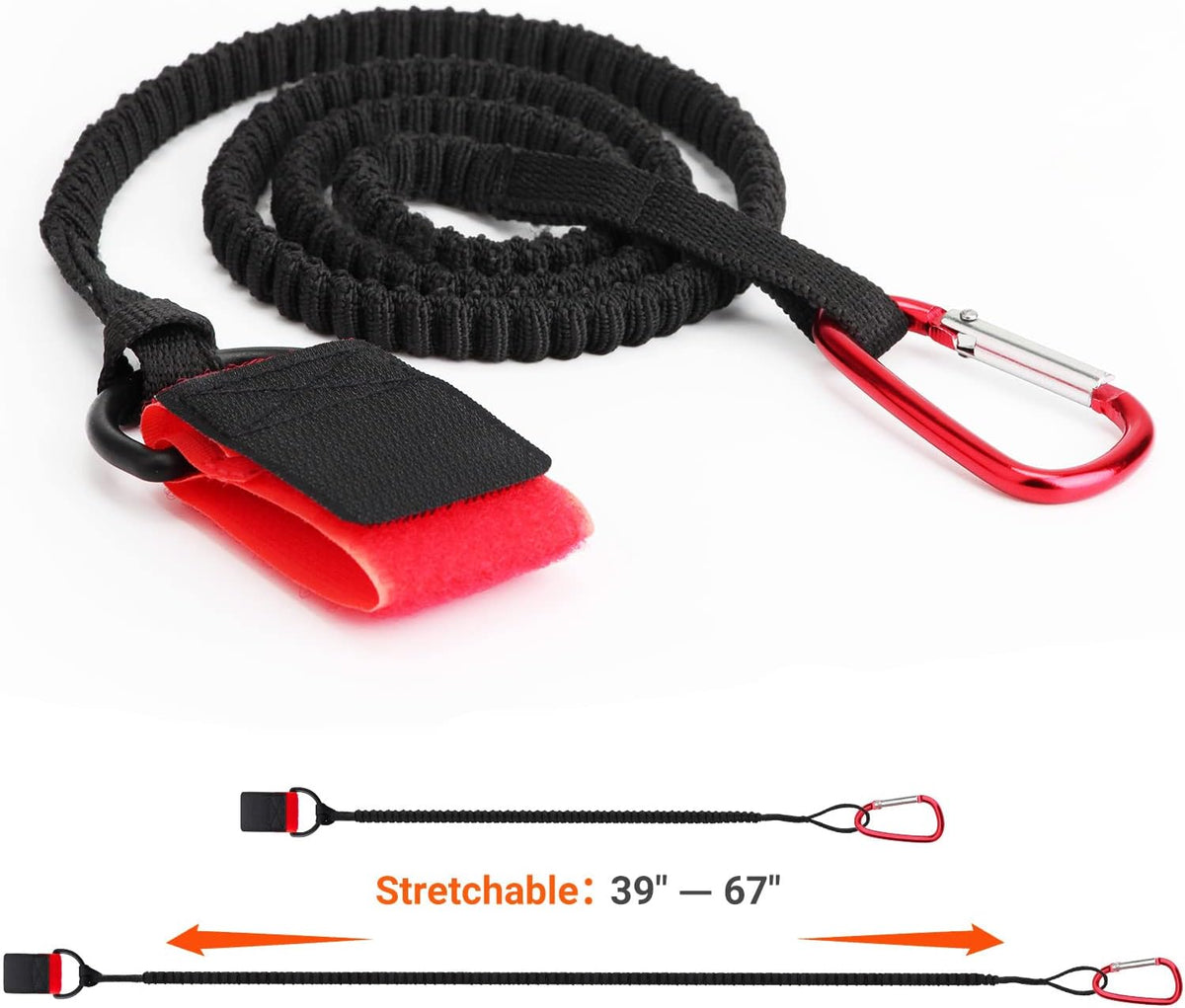 Skiennix Paddle Leash - Innovative Gel Grip Bungee Holder for Kayaking & Canoeing Gear