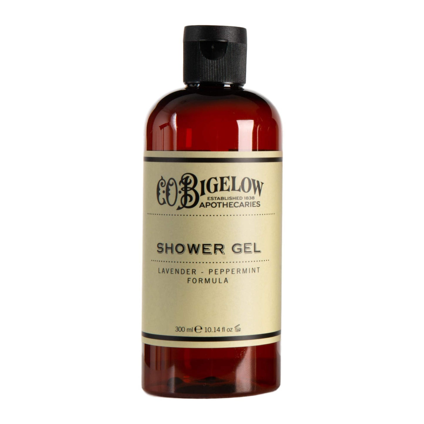 C.O. Bigelow Shower Gel, Lavender Peppermint Body Wash For Women & Men, Skin Soothing Body Cleanser - 10.14 Fl Oz.