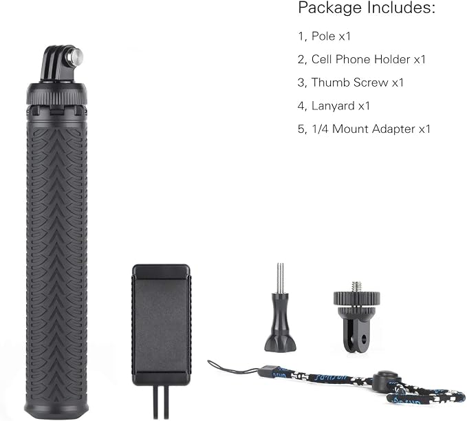 SOONSUN 3in1 Aluminum Waterproof Selfie Stick