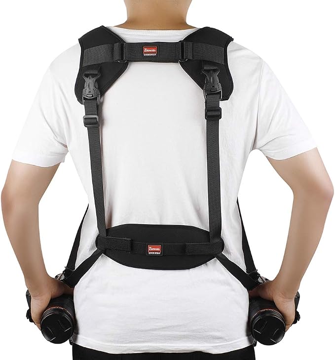 Camera Strap Double Shoulder Camera Strap Harness Quick Release Adjustable Dual
