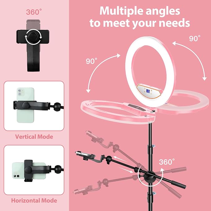 Ring Light with Stand 22inch Kit: Professional Ring Light Overhead Tripod