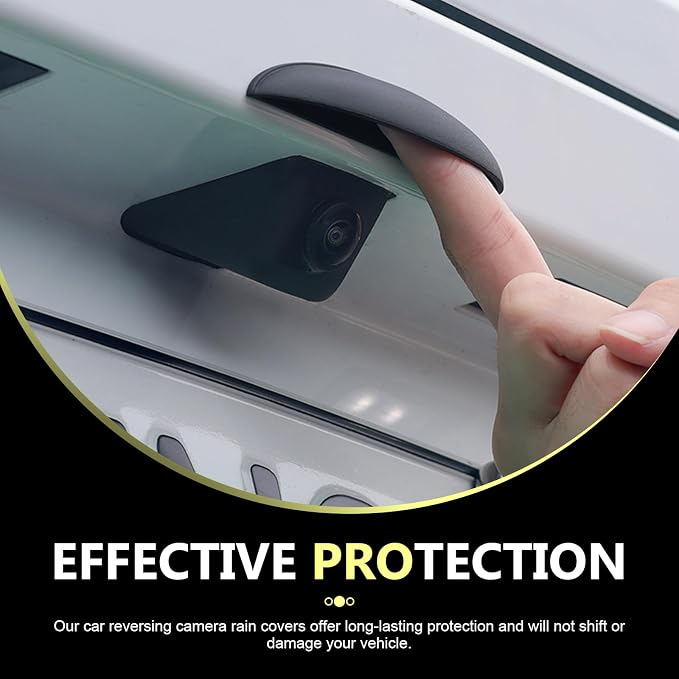Car Rear View Camera Anti-Rain Cover, ABS Reversing Camera Protection