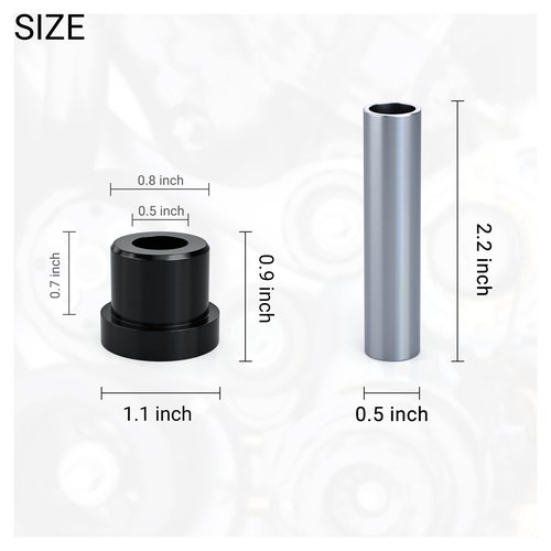 10L0L Golf Cart Spring Bushing Kit for Club Car DS (1981-Up) and EZGO TXT/Medalist 1994-up - Front Rear Leaf Spring Bushing with Sleeve Kits 70289-G02/70291-G01/1012303/1015583