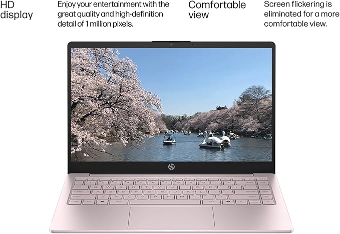 HP Laptop for Everyday Use • 2026 Edition • 32GB RAM • 1TB SSD • Copilot AI • 1 Year Microsoft 365 • Intel 4-Core CPU • WiFi 6 • Windows 11 • Long Battery Life