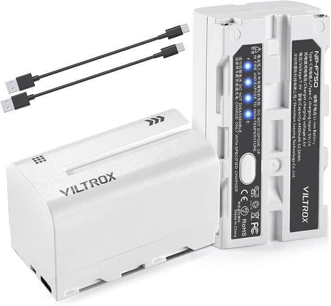 VILTROX NP-F750 Battery 2 Packs, Replacement