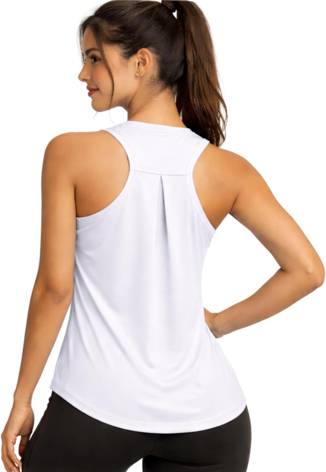 Skiennix Women's Workout Tops - Lightweight Racerback Athletic Tank for Yoga & Running