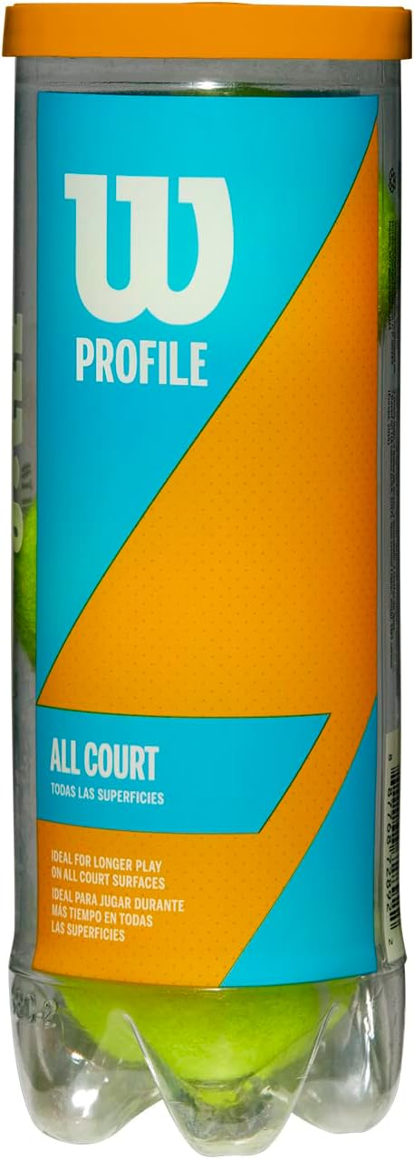 Wilson Prime All Court Tennis Balls - Durable Performance for All Surfaces | 3-Pack