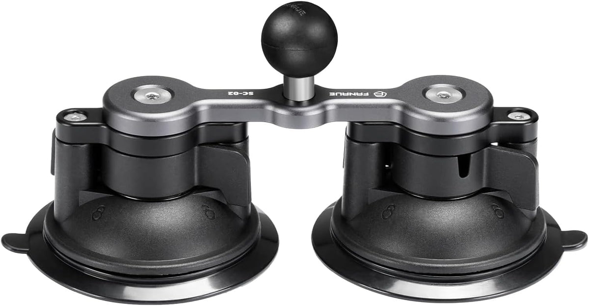 FANAUE Universal Car Phone Mount - Heavy-Duty Sticky Gel Suction Cup with 25mm Ball, 1" RAM-Compatible Windshield/Dashboard Phone Holder for Cars, Trucks & SUVs - Secure Anti-Slip Auto Accessories