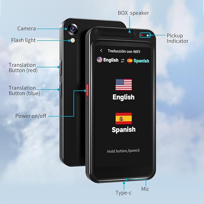 Language Translator Device No WiFi Needed, 150+ Languages Translation in Real