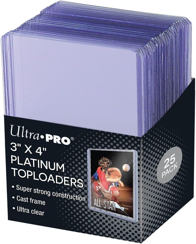 Ultra Clear Platinum Toploaders by [Brand Name] - 3" x 4" Size | Pack of 25 for Optimal Protection