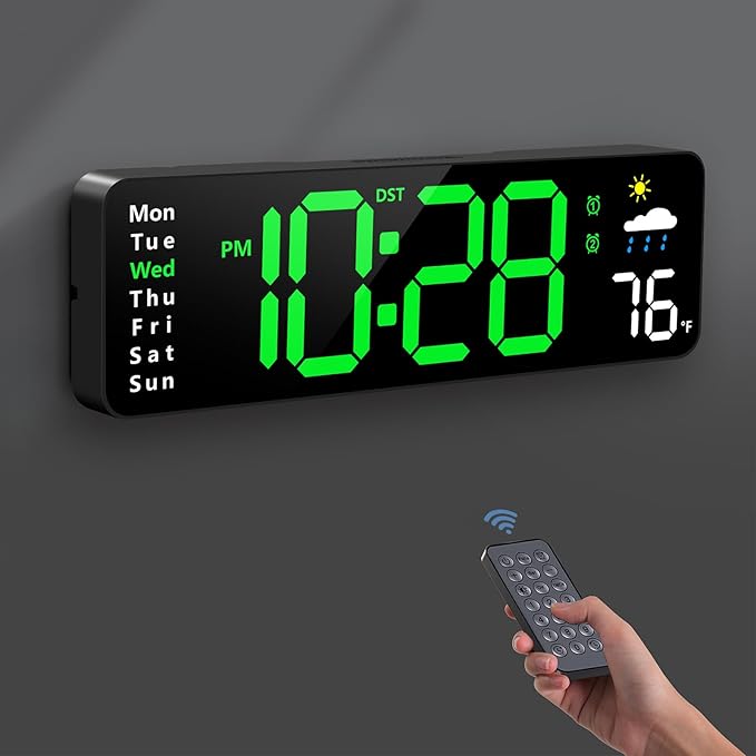 Digital Wall Clock, Digital Clock Large Display