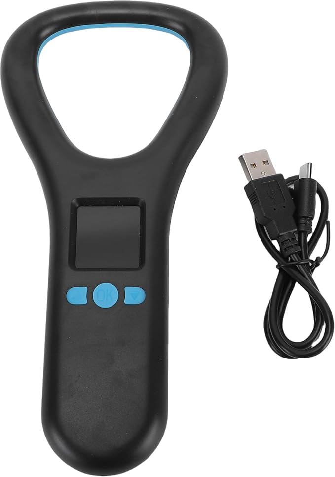Pomya Pet Microchip Scanner, 1.44 Inch LED Color Screen Rechargeable Portable FDX B EMID Chip Reader with USB Connectivity, for Dogs Cats and Other Pets