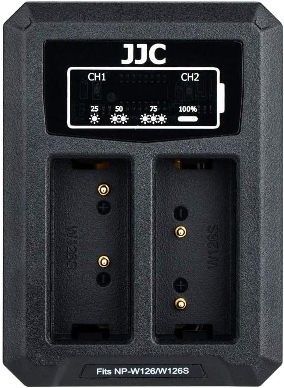JJC NP-W126 NP-W126S Battery Charger USB Dual Slot