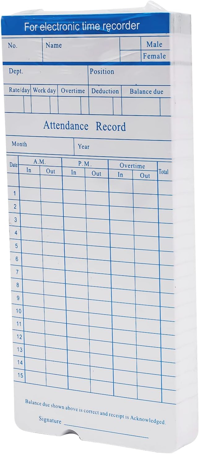 Starter Time Clock Bundle, Electronic Calculating Time Clock Employees in/Out