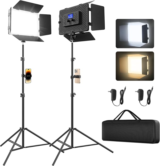 Unicucp 2 Pack Led Video Light Panel Light