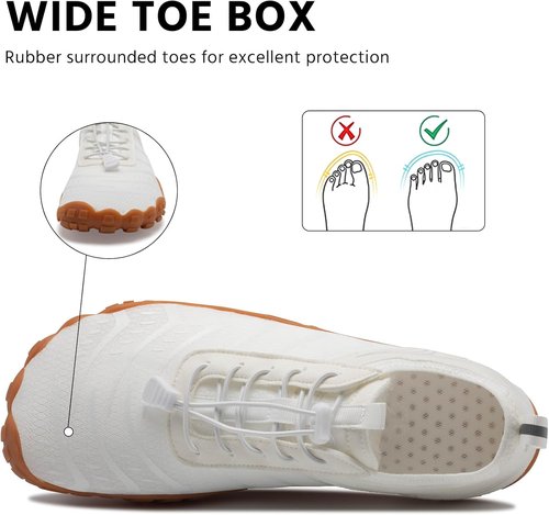 EWUHA Barefoot Shoes - Unisex Water Shoes for Walking & Hiking | Breathable, Non-Slip Design with Wide Toe Box