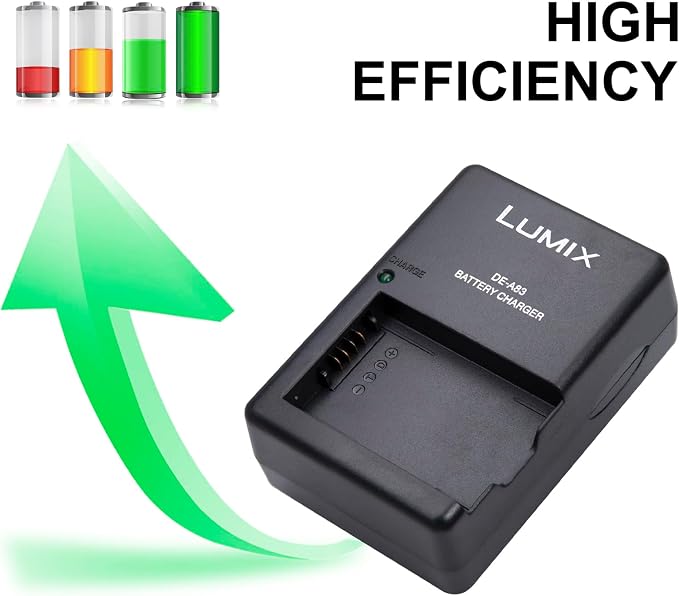 DE-A83 DE-A83BA Charger for Pansonic Camera DMW-BMB9 DMW-BMB9PP Battery and