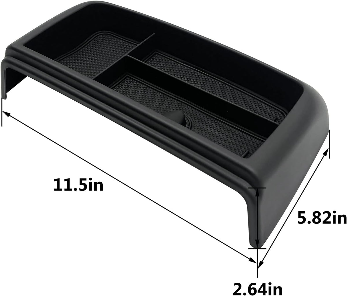 Dash Storage Tray Insert behind Screen Organizer Storage Accessories fit for 2021 2022 2023 2024 GMC Yukon Chevy Tahoe Suburban Fit for Power Sliding Console