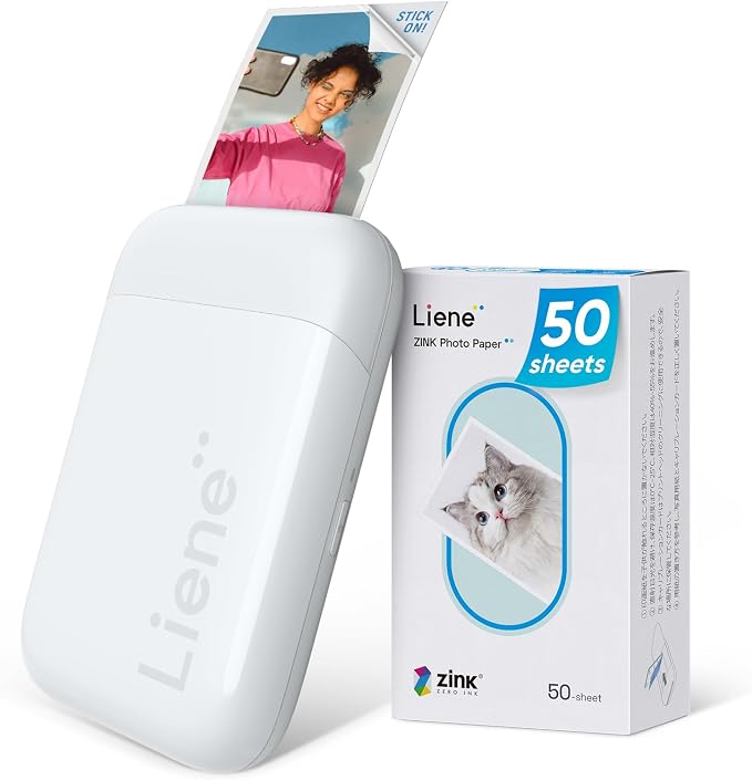 Liene Pearl K100 2x3” Photo Printer, Mini Instant Portable Color Picture