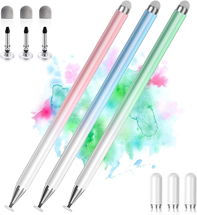 Stylus Pens for Touch Screens, 2 in 1 High Precision Universal Stylus Pen for