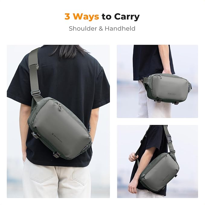 K&F CONCEPT Camera Sling Bag Crossbody Bag Waterproof Camera Shoulder Backpack